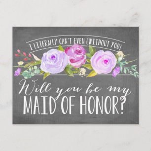 Convite Eu posso literalmente nem sequer madrinha de