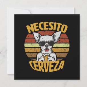 CONVITE EU PRECISO DE UMA CERVEJA DE CHIHUAHUA FOFA