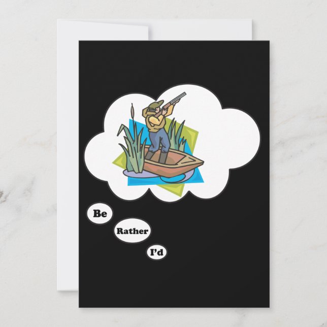 Convite Eu preferencialmente Caçando Pato (Frente)