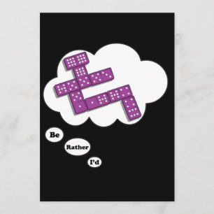 Convite Eu preferencialmente estaria jogando os dominós 5