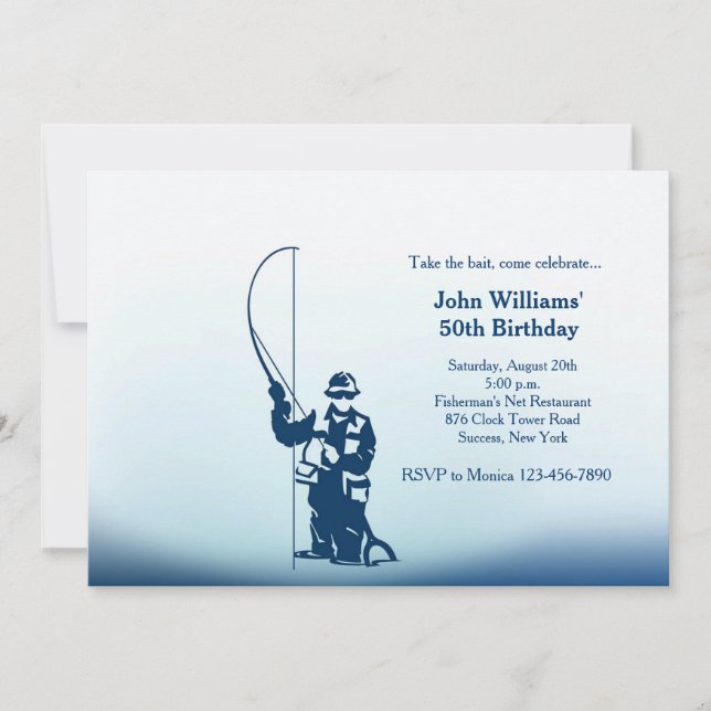 Convite Eu preferencialmente estaria pescando (Frente)