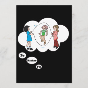 Convite Eu preferencialmente seria a corda de salto 4