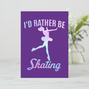 Convite Eu Preferiria Estar Patinando
