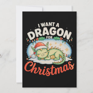 Convite Eu Quero Um Dragão Para O Natal Luzes De Natal Do