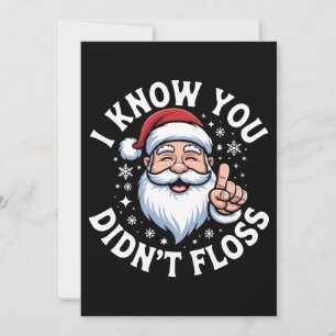 Convite Eu Sei Que Você Não Usou Fio Dental Natal Dentista
