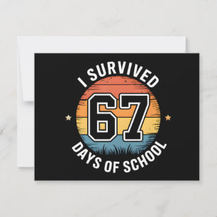 Convite Eu Sobrevivi 67 Dias De Escola