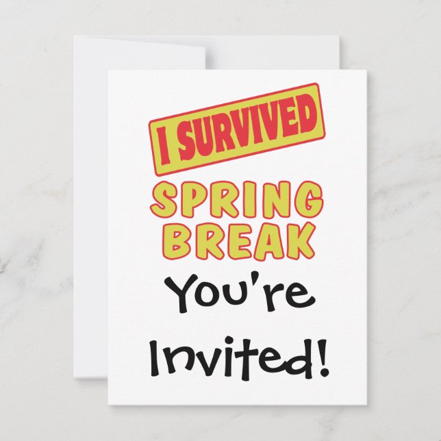 CONVITE EU SOBREVIVI ÀS FÉRIAS DE PRIMAVERA (Frente)