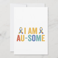 Eu Sou Au-Some Autismo Divertido Presente de Consc