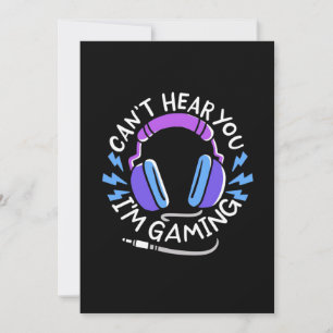Convite Eu Sou Gamer Jogando