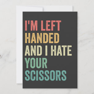 Convite Eu sou mandada e eu te odeio tesoura engraçado