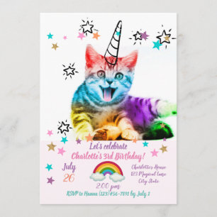 Convite Eu sou tão meowgical!