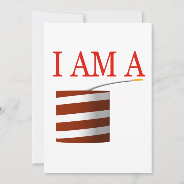 Convite Eu sou um foguete (Frente)