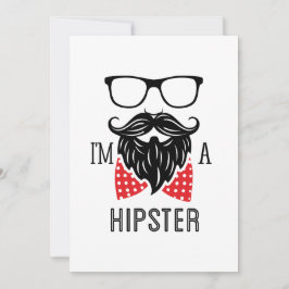 Convite Eu sou um Hipster