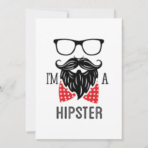 Convite Eu sou um Hipster