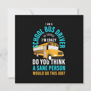 Convite Eu Sou Um Motorista De Ônibus Escolar