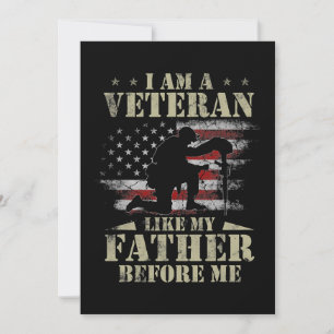 Convite Eu Sou Um Veterano Como Meu Pai Antes De Mim Camis