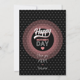 Convite Eu te amo mãe