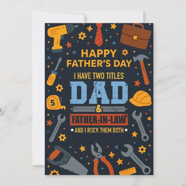 Convite Eu Tenho Dois Títulos De Pai E Pai, Eu Os Rodo (Frente)