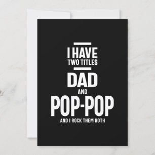 Convite Eu tenho dois títulos de Pai e Pop