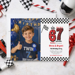 Convite Eu tinha 6 anos, agora eu tenho 7 – Aniversário de