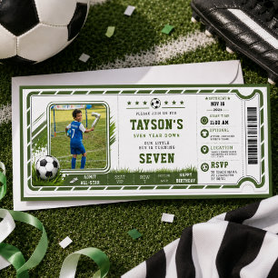 Convite Eu tinha 6 anos, agora eu tenho 7 anos Futebol Amé