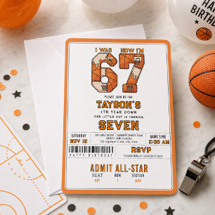 Convite Eu Tinha 6 Anos, Agora Tenho 7 – Aniversário de Ba
