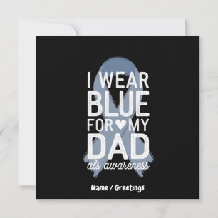 Convite Eu Uso Azul Pelo Meu Pai Camisa Presente de Consci