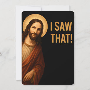 Convite Eu Vi Que Jesus Piada Cristã Engraçada