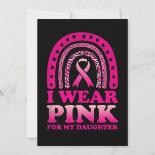 Convite Eu Visto Rosa Para Minha Filha Cancer Da Mama Awar