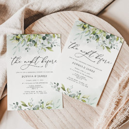 Convite Eucalipto na noite anterior ao janto de ensaio