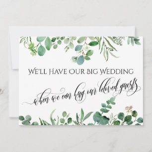 Convite Eucalipto Quando Podemos Abraçar Você Adiou O Casa