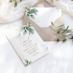 Convite Eucalipto Verde e Dourado Doce 16 Aniversário<br><div class="desc">** Insira o H022 na pesquisa da loja para encontrar todos os itens correspondentes *** Ou visite nossa Coleção de Recursos Genéricos Eucalyptus. *** Este design de alta qualidade é fácil de personalizar para combinar as cores do casamento, estilos e temas. Para mais personalização, clique no link "Editar usando a...</div>