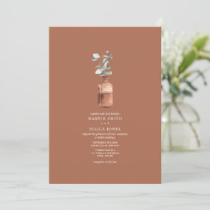 Convite Eucalyptus Amber Apothecary Terracotta Wedding