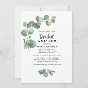 Convite Eucalyptus Chá de panela Greenerent Suculente