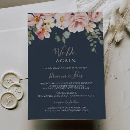 Convite Eucalyptus Garden Floral Fazemos Novamente Vow Ren