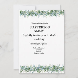 Convite Eucalyptus generery wedding