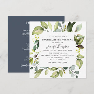 Convite Eucalyptus Greenery Bachelorette