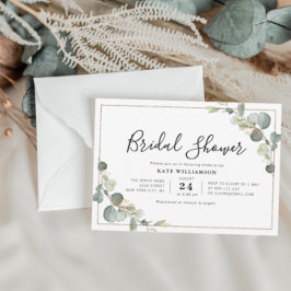 Convite eucalyptus greenery bridal shower