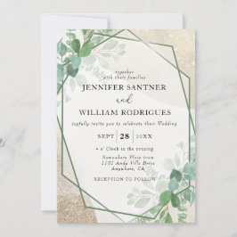 Convite Eucalyptus Greenery Casamento