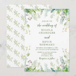 Convite Eucalyptus Greenery deixa casamento