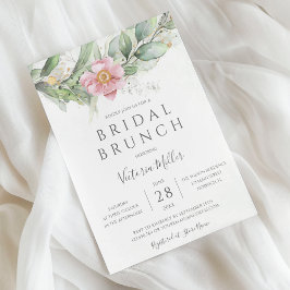 Convite Eucalyptus Greenery Dourado deixa Bridal Brunch