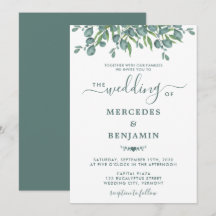 Eucalyptus Greenery Elegant Sage Wedding