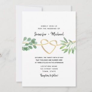 Convite Eucalyptus Greenery Invitat Russo Elegante