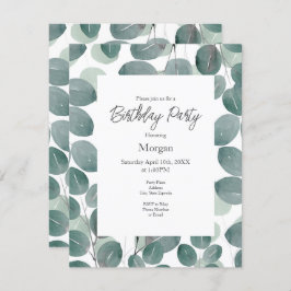 Convite Eucalyptus Modern 2