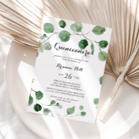 Eucalyptus Modern Calliografia Quinceañera