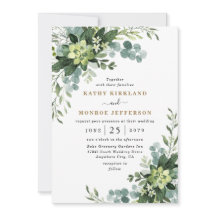 Eucalyptus Succulent Boho Greenery Casamento