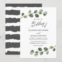 Eucalyptus verde preto branco simples