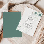 Convite Eucalyptus verde-verão doce 16 Festas de aniversár<br><div class="desc">Este Verão,  o eucalipto verde,  doce 16,  é perfeito para um aniversário moderno. A design apresenta lindas folhas verdes de eucalipto,  pintadas manualmente,  com cor d'água,  inspirando encanto natural.</div>