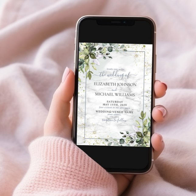 Convite Eucalyptus Vermelhos (Criador carregado)