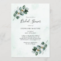 Eucalyptus Watercolor Deixa Chá de panela